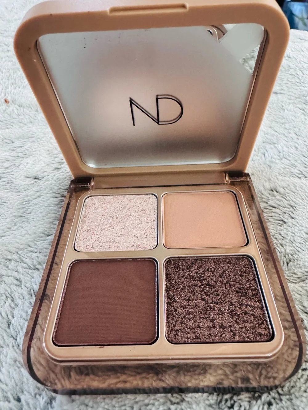 NATASHA DENONA LUXE GLAM COMPACT Quad Eyeshadow Palette Nude Full Size NIB